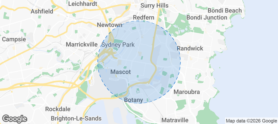 Rosebery Airbnb map